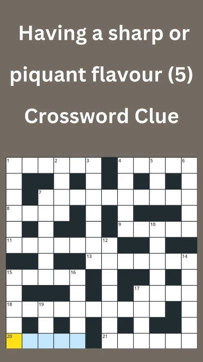 flavour crossword clue.
